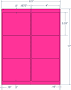 Compulabel 4" x 3-1/3" Laser FL Pink Shipping Labels