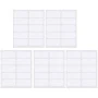 Zeiwohndc 50Count Customizable Fabric Stickers No-Iron Clothing Labels for Schools Home, Size: Medium, White