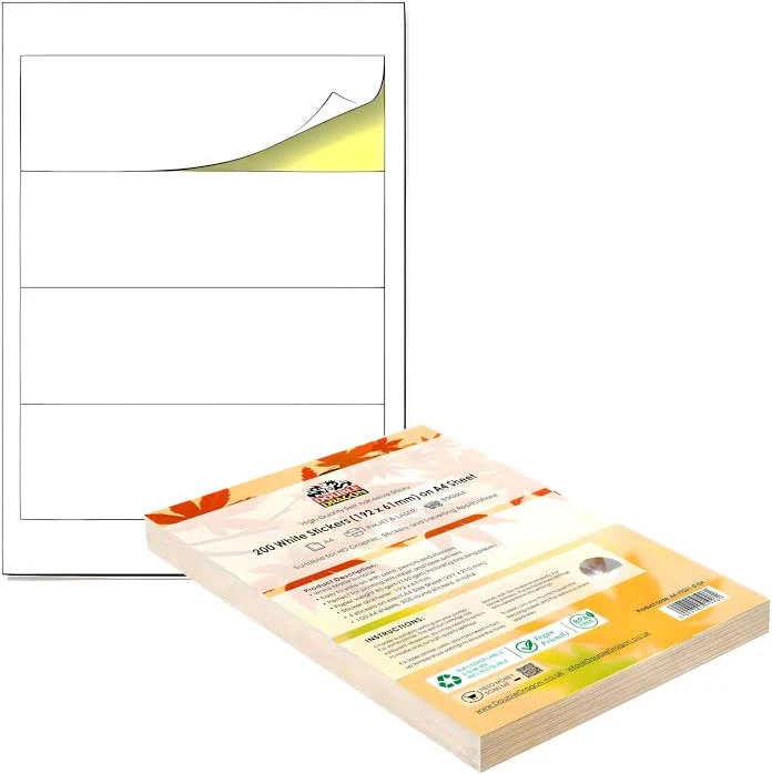 Double Dragon Printer Labels 200 Self Adhesive Labels