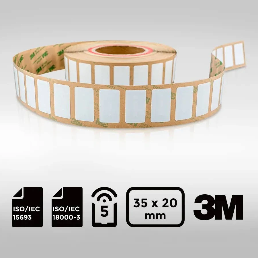 ISO15693 | NFC type-5 35x20mm NFC Label NXP ICODE SLIX2 - 1000 - In-Stock