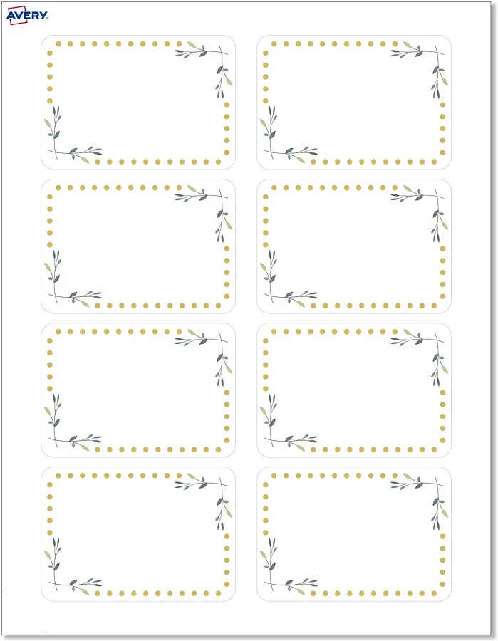 Avery Name Tags 2-1/3" x 3-3/8