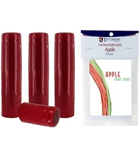 Professional Apple Fruit Wine Labels With Red PVC