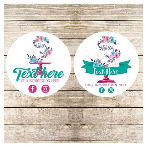 50-300 Labels Circle Labels Bake…