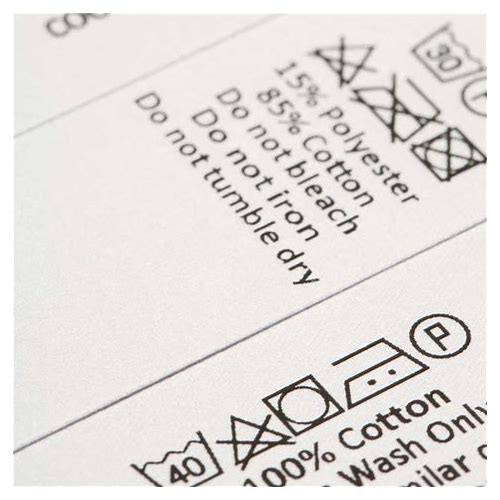 Satin Wash Care Labels, 25 Piece…
