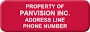 100 Non Removable Labels FoilGuard Aluminum Labels Tag, 1.75"x0.625"