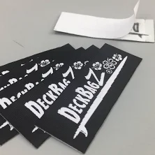 Custom Woven Label Self-Adhesive, Clothing Labels, Adhesive Fabric Label, Printed Rectangular Tags, Label For Shoes, Tags For Gifts