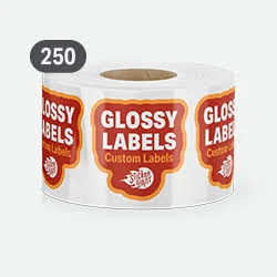 250 Custom Glossy Labels | StickerGiant
