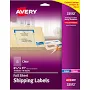Avery Matte Clear Ship Label