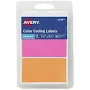Avery Color Coding Labels 1-1/2" x 2-3/4" Removable Neon Colors Handwrite 42