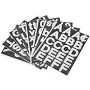 8 Sheets Self-Adhesive Vinyl Letters Numbers Kit, Mailbox Sticker for Mailbox,Signs,Window,Cars,Address Number, White