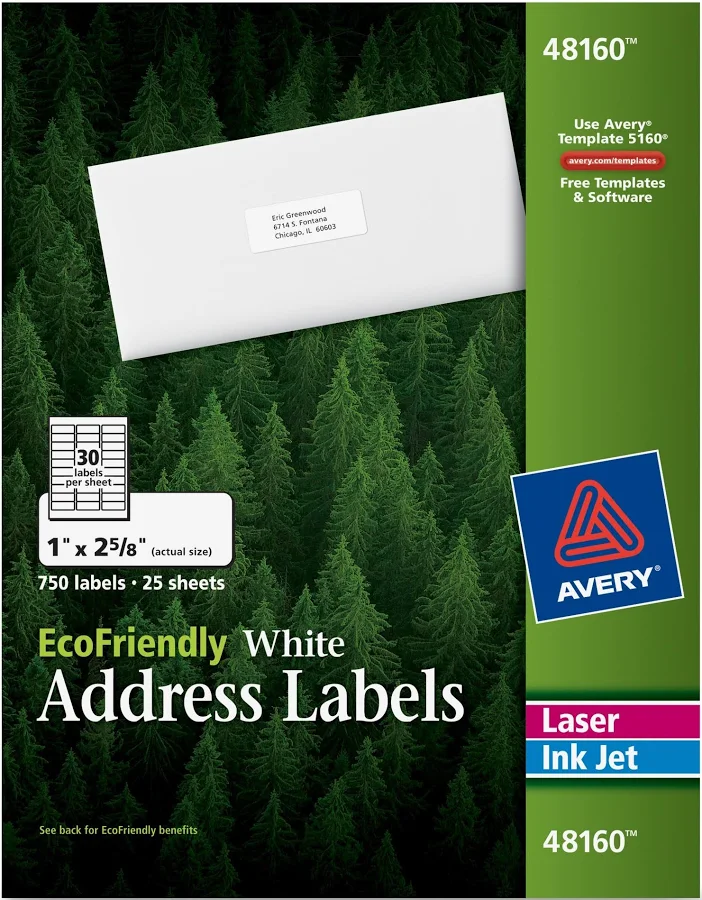Avery EcoFriendly Address Labels