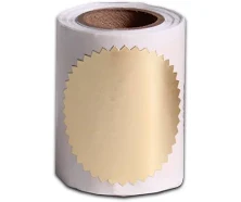 Gold Foil Seals Gold Foil Stickers Embossed Starburst Stickers 100 PCS