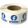 Like US On Facebook Labels 3/4"x 3/4"