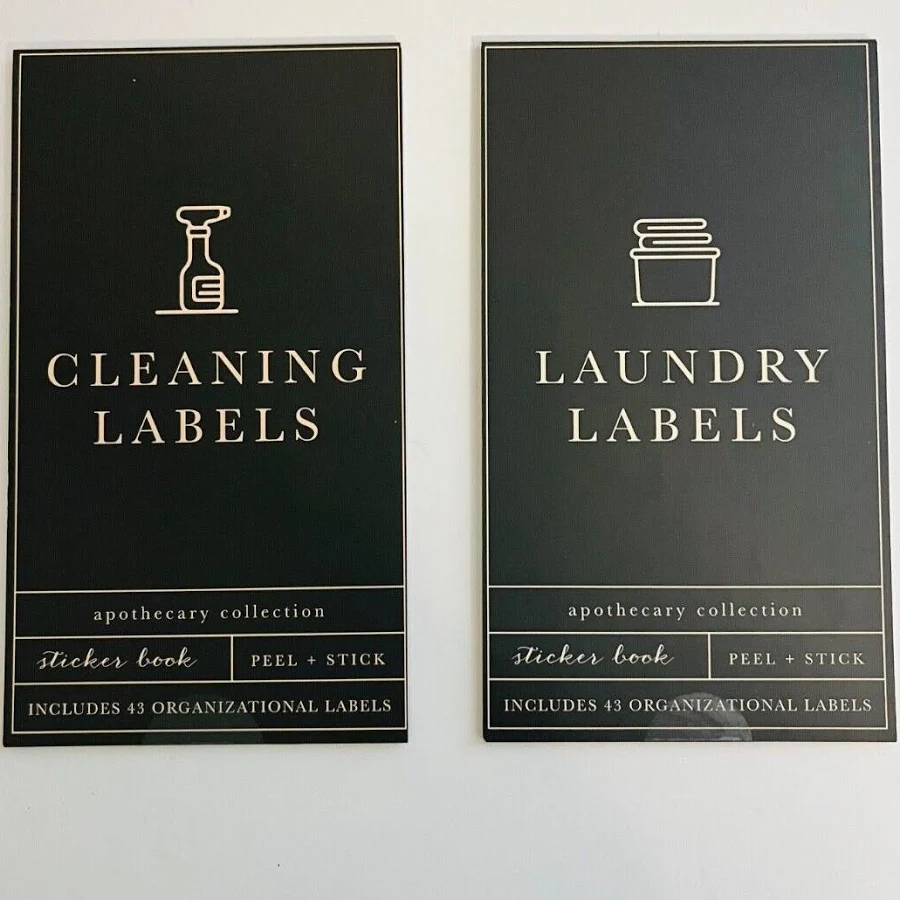 Target Cleaning AND Laundry Labels Apothecary Peel & Stick 2 Pack