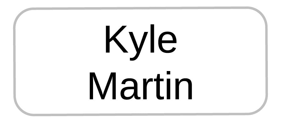 Name Bubbles Personalized X-Small Clothing Labels
