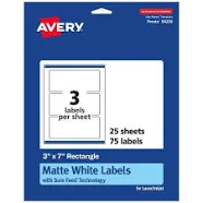Avery Permanent Labels With Sure Feed 94250-WMP