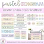 Pastel Gingham Editable Drawer, Tray & Desk Labels | Classroom Organisation Decor