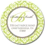 Prints Charming Address Labels - Pink & Brown Delicate Floral