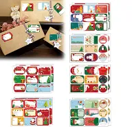 Christmas Gift Label Stickers Self Adhesive Name Tags For Xmas Gift