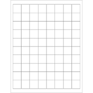 Tape Logic Laser Labels Rectangle 1" x 1 LL104