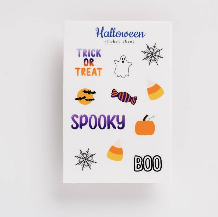 Halloween Spooky Sticker Sheet
