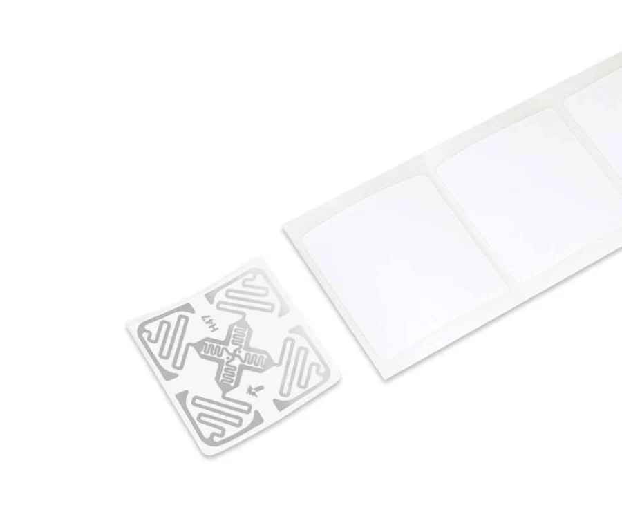 UHF RFID Label - Tamper Evident - Impinj Monza 4QT - 48×48 mm