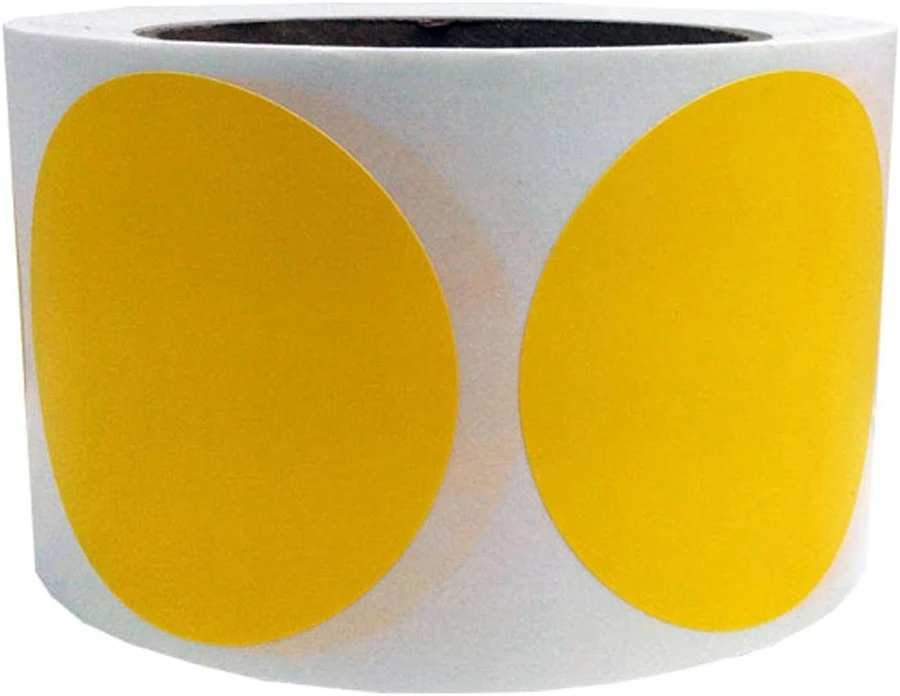 Yellow Stickers 3" Round QTY 500 | Wholesale Labels | InStockLabels
