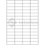 Removable white paper self-adhesive labels 52,5x21,2 mm, on A4 sheet, for laser and inkjet printing
