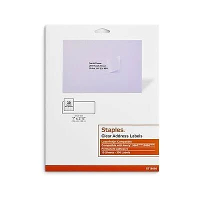 Staples Laser/Inkjet Address Labels