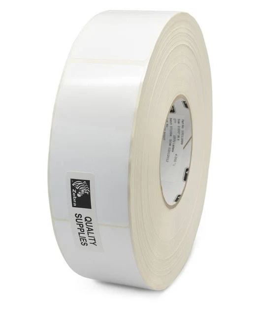 Zebra 10023059 | 3in x 300Ft Continuous Thermal Transfer Z-Ultimate 4000T High Tack White Polyester Label Roll 3in Core