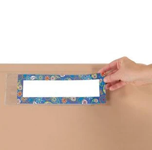 Really Good Stuff Name Plate Self-Adhesive Vinyl Sleeves