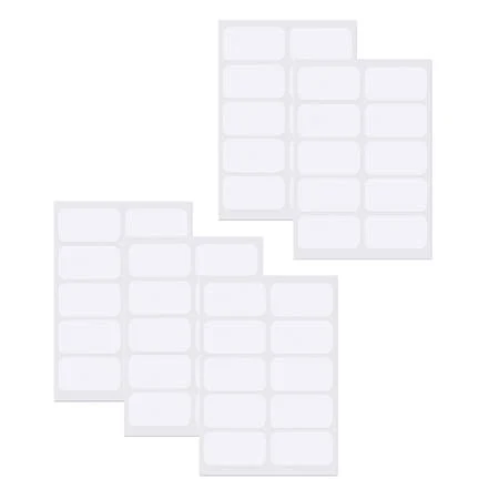 Excixing Self Adhesive Fabric Tag for Clothes Machine Washable No-Iron Clothing Labels, Size: Small