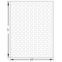 Paper Mart 1/2" White Round Laser Labels