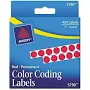 Avery Permanent Self-Adhesive Color- Coding Labels