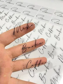 Custom Clear Vinyl Labels - Personalized Waterproof Stickers Any Size & Shape - Transparent Packaging Bulk Decals