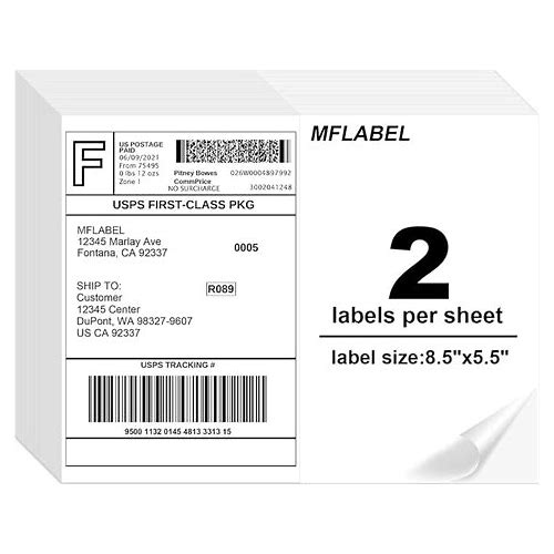 Half Sheet Labels With Self Adhes…