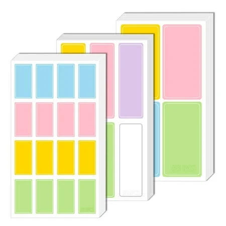 Lele Life 780pcs Waterproof Colored Label Stickers