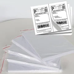 1000 Value 8.5" X 5.5" Half Sheet Self Adhesive Shipping Labels 2 Per