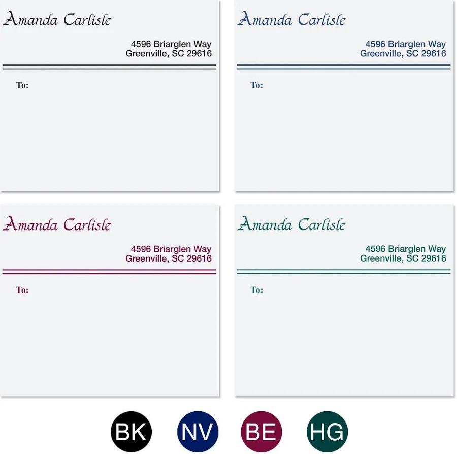 Elegant Lines Package Labels