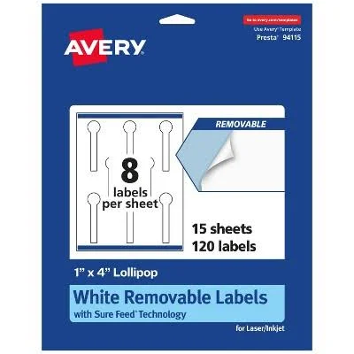 Avery Removable Lollipop Labels