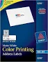 Avery Color Printing Labels 1" x 2-5/8" Matte 600 Labels