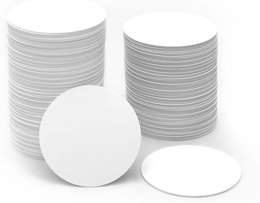 Blank NFC Tags Round PVC Waterproof Amiibo Android Lot Tag NTAG215 TagMo Phone | Wireless | White | Water-Resistant
