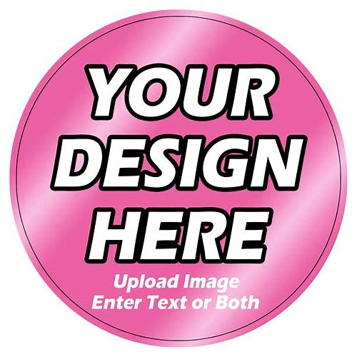 Custom Circle Waterproof Sticker…