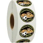 250 Imprinted Sticker Rolls | Full Color Sticker by the Roll - Circle - 1 inch - Low Quantity | Promotional Items Imprinted with Your Company Logo |