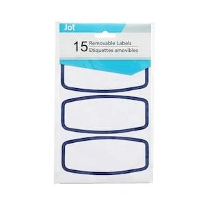 Jot Removable Paper Labels, 15-ct. Packs