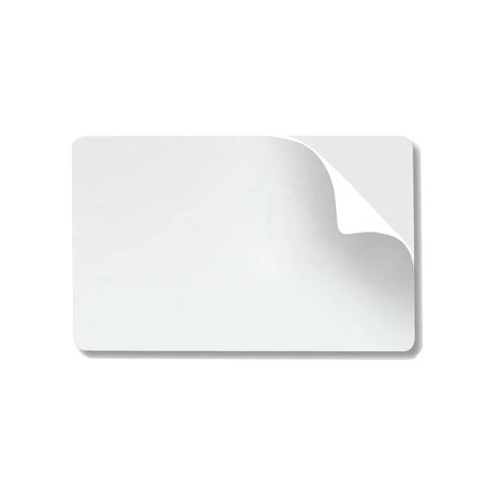 CR8014AB Adhesive Paper-Backed Plain PVC Cards 14 Mil - Qty. 100