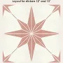 Quadrostyle Astra Pink Vinyl Tile Sticker