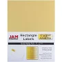 Jam Paper Gold Metallic 1 x 2 5/8 Return Address Labels