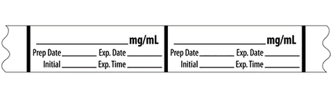 Miscellaneous Medication Label Tape, __mg/mL