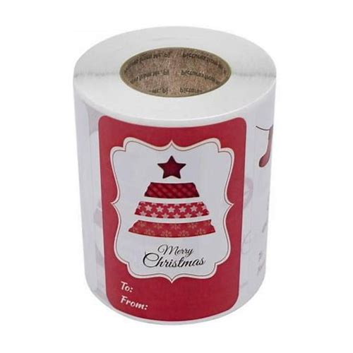 Christmas Day Labels Stickers Se…